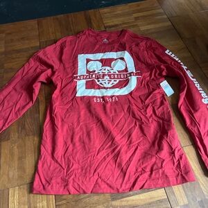 Disney Parks Walt Disney World Long Sleeve Graphic Shirt Red NWT